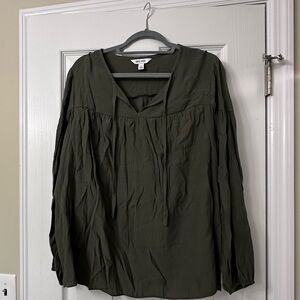 Women's Olive Green Blouse
